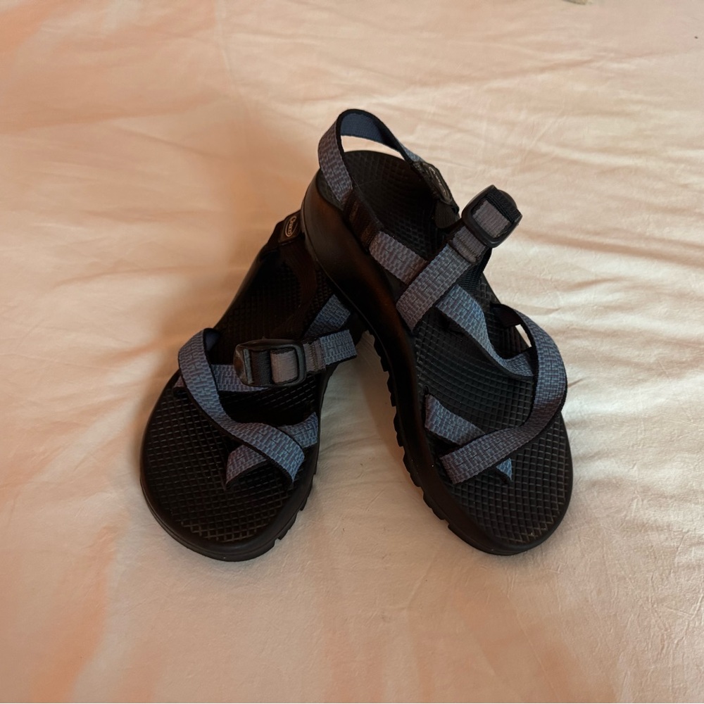Chaco Women's Strappy Black and Blue Sandals - Picture 2 of 3